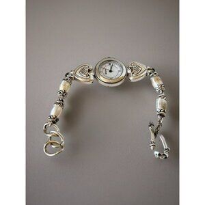 Brighton Bristol Heart Toggle Bracelet Women's Watch New Battery Vintage